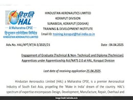 HAL Apprentice Recruitment 2025: Application Begins, Check Details HAL Apprentice Recruitment 2025: Application Begins, Check Details
