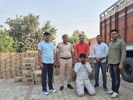 राजस्थान में शराब तस्करी पर पुलिस की बड़ी कार्रवाई, पंजाब से गुजरात लाई जा रही 1 करोड़ 80 लाख की शराब जब्त