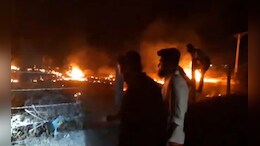 गुजरात के जामनगर में फाइटर प्लेन क्रैश, पायलट की हालत गंभीर, लगी भयंकर आग