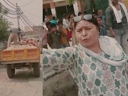 किताबों की जगह ईंटें: हापुड़ में मासूम बच्चों से स्कूल में करवाई जा रही मजदूरी, Video हुआ वायरल