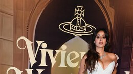 Janhvi Kapoor Is All Glitz And Glam In An Embellished Silver Bodycon Gown