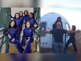 VIDEO: धरती पर रॉकेट लैंड होते ही दौड़कर कैप्सूल के पास पहुंचे जेफ बेजोस, मंगेतर को लगाया गले