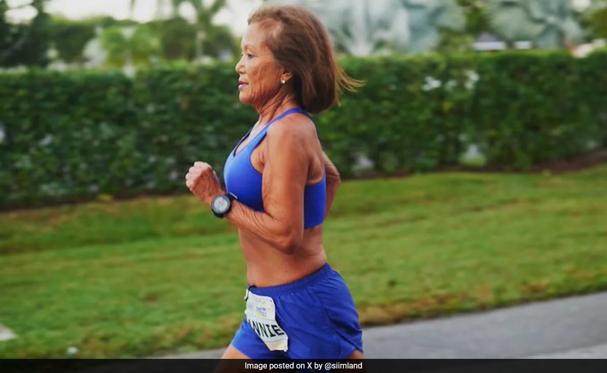 77 годишна жена е осигурила първата позиция във възрастовата група 75 79