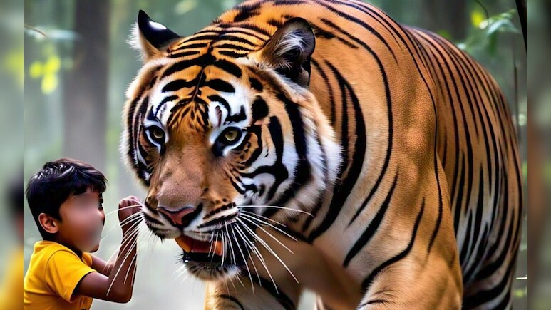 किशोर को जबड़े में दबाकर भागा बाघ, MP के गांव में दहशत
