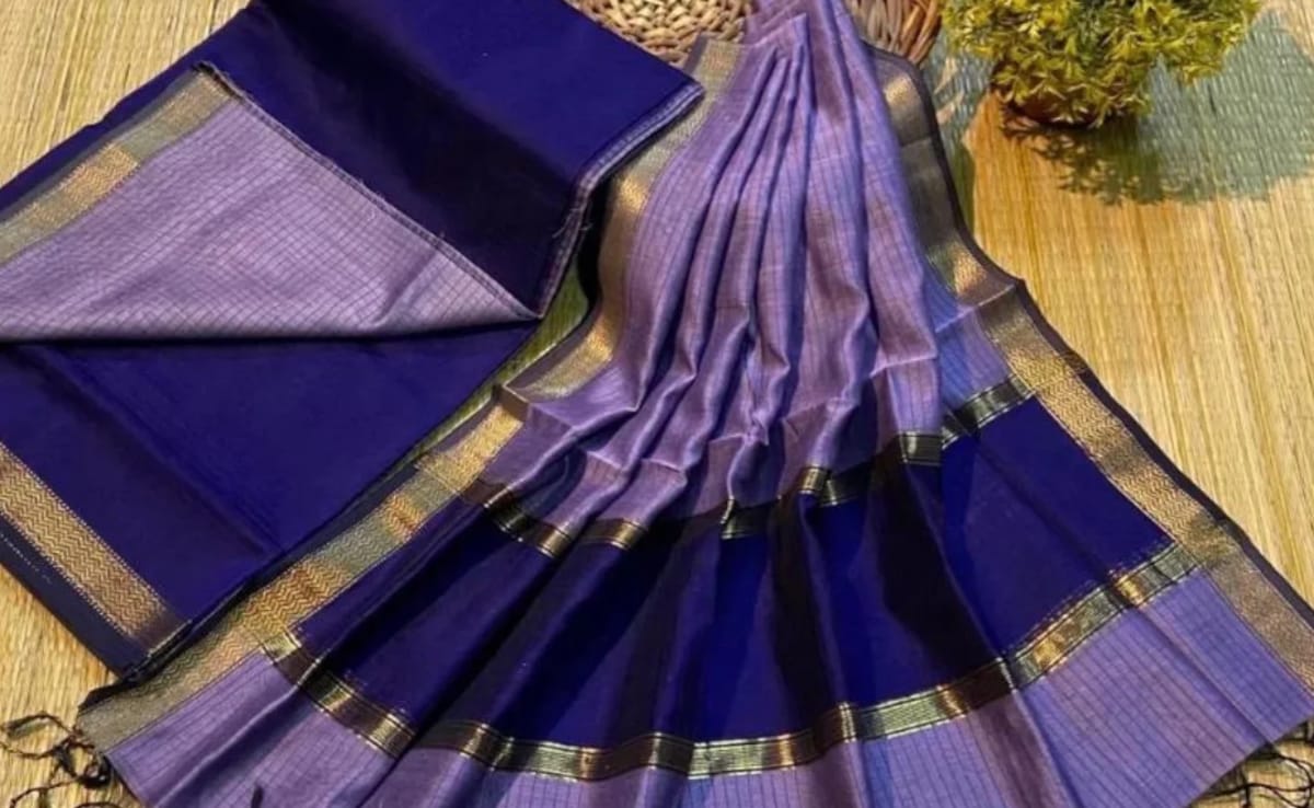 Maheshwari saree. Photo: Instagram/ishaweave Maheshwari saree. Photo: Instagram/ishaweave