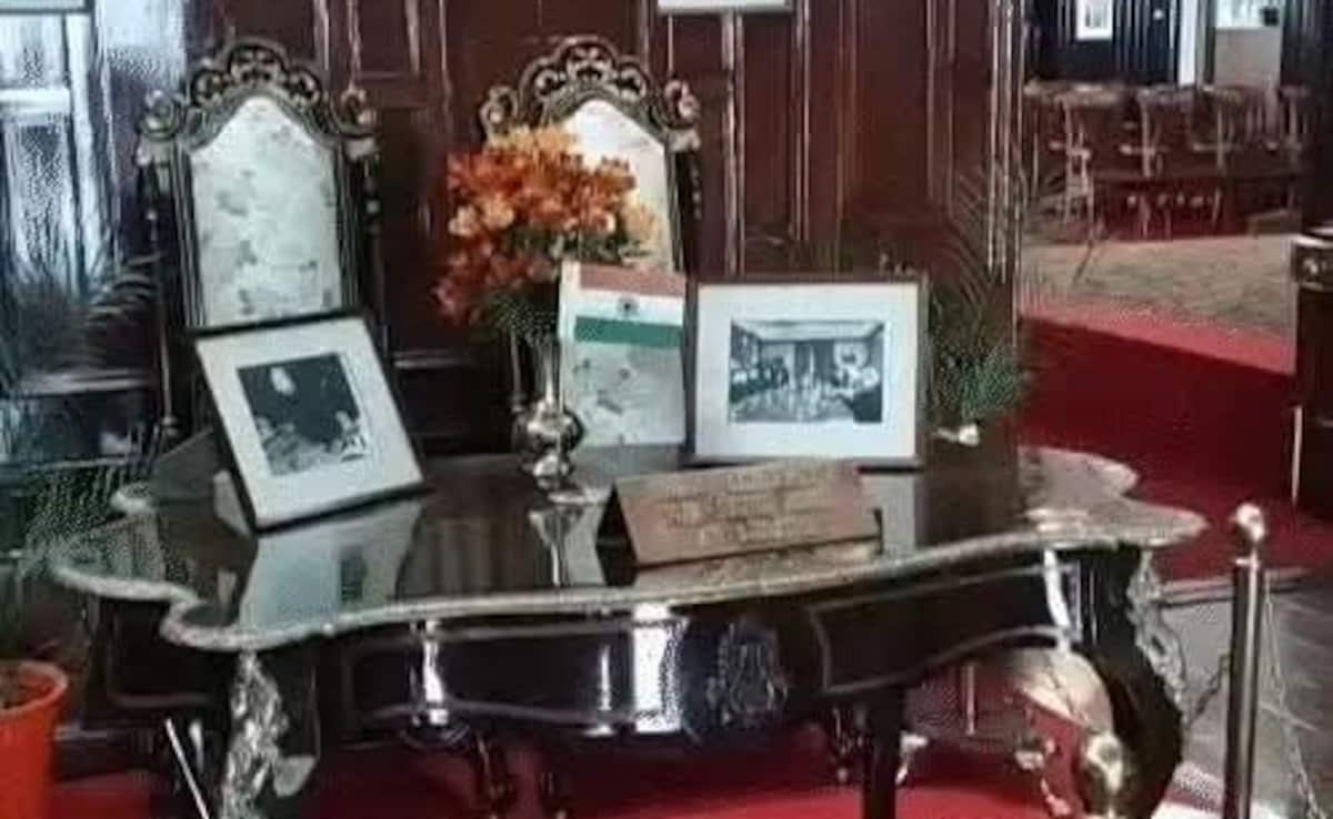 New Delhi The Pakistani flag on the historic table at