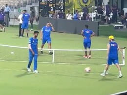 Ruled Out CSK Captain Ruturaj Gaikwad Seen Playing Football In Viral Video. Internet Says: "Forcefully..."