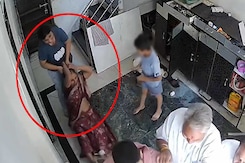 Viral Video Shows Woman Thrashing Mother-In-Law, Dragging Her By Hair Viral Video Shows Woman Thrashing Mother-In-Law, Dragging Her By Hair