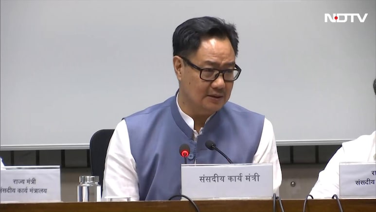 Kiren Rijiju On Why Centre Will Be Forced To Push Bills Amid Parliament Protests