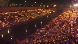 Over 2.5 Lakh Earthen Lamps Lit In Ayodhya On Occasion Of Ram Navami