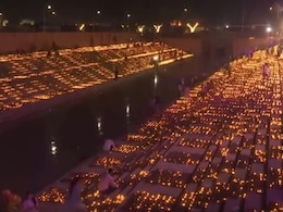 Over 2.5 Lakh Earthen Lamps Lit In Ayodhya On Occasion Of Ram Navami Over 2.5 Lakh Earthen Lamps Lit In Ayodhya On Occasion Of Ram Navami