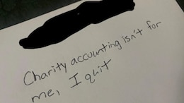 Employee's Abrupt 7-Word Resignation Letter Scribbled On Paper Goes Viral: ''I Quit"