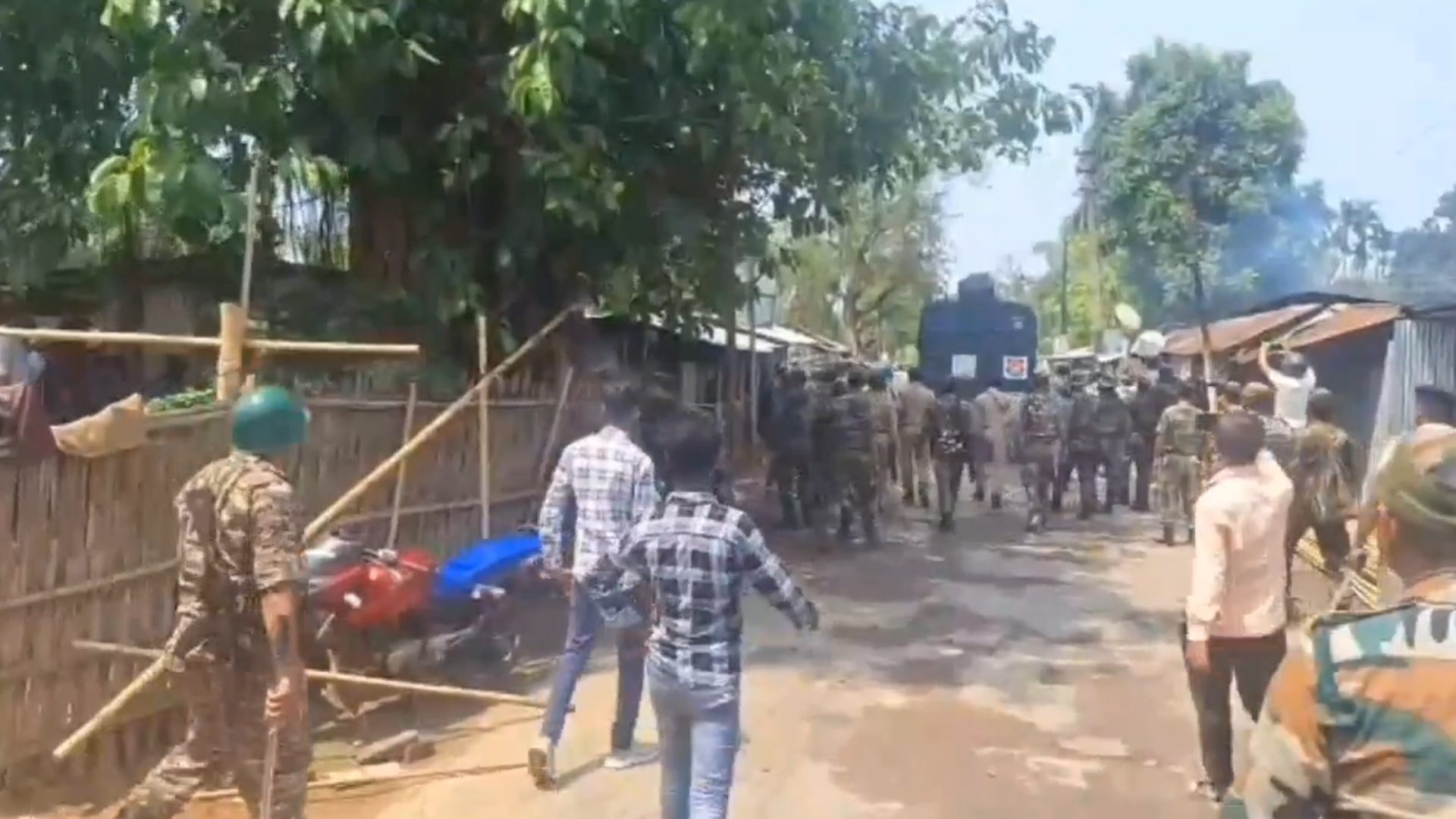 Several Cops Injured During Anti-Waqf Protest Rally In Tripura