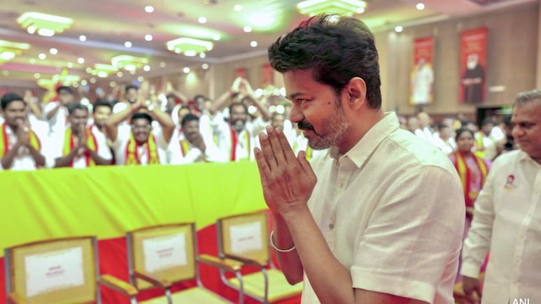 Vijay's TVK Invokes CN Annadurai, MG Ramachandran Ahead Of Party's Madurai Meet