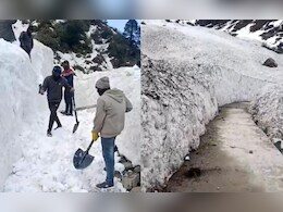 केदारनाथ के रास्ते में इतनी बर्फ! हैरान रह जाएंगे आप, देखिए कैसे ग्लेशियर काट बन रहा रास्ता केदारनाथ के रास्ते में इतनी बर्फ! हैरान रह जाएंगे आप, देखिए कैसे ग्लेशियर काट बन रहा रास्ता