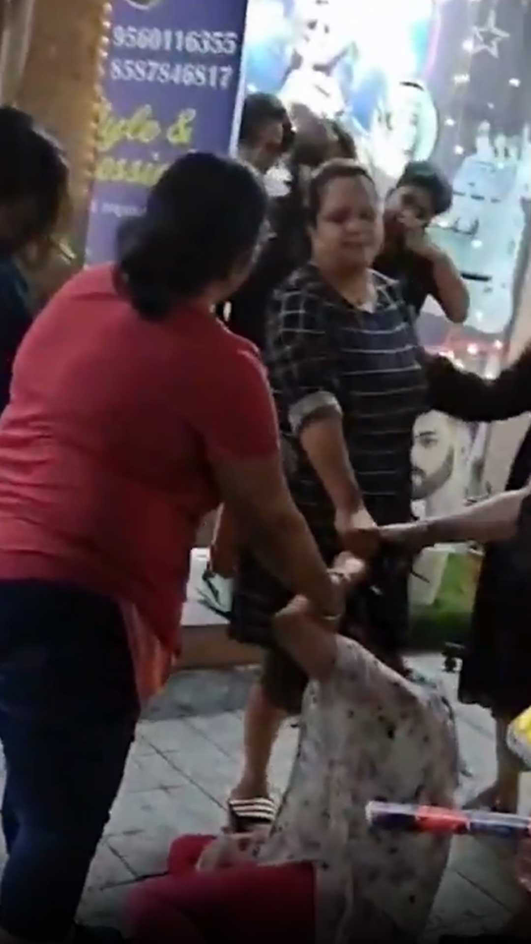 On Camera, Noida Woman Grabs Another's Hair, Pins Her Down, Calls For Cops
