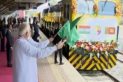 PM Modi Flags Off Railway Line At Sri Lanka's Anuradhapura PM Modi Flags Off Railway Line At Sri Lanka's Anuradhapura