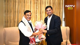 AdvantageAssam2: आसामचे मुख्यमंत्री हिमंता बिस्वा शर्मा यांनी घेतली जीत अदाणी यांची भेट