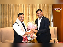 AdvantageAssam2: आसामचे मुख्यमंत्री हिमंता बिस्वा शर्मा यांनी घेतली जीत अदाणी यांची भेट