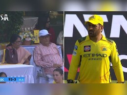 CSK vs DC: बेटे को खेलता देखने पहली बार धोनी के माता-पिता स्टेडियम पहुंचे, पूर्व कप्तान को लेकर यह चर्चा जोरों पर