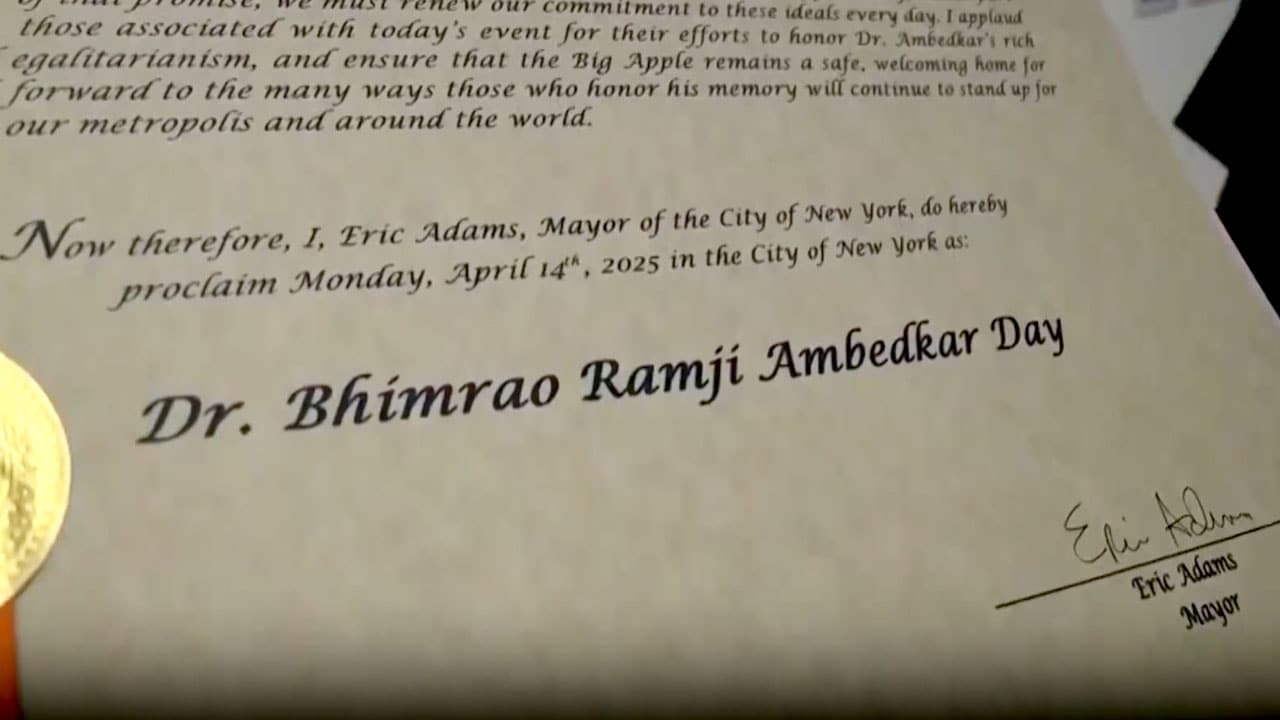 New York City Mayor Signs Proclamation To Declare April 14 As Dr Bhimrao Ramji Ambedkar Day