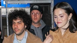 Selena Gomez And Benny Blanco Twin And Win In Matching Blazer At Celtics-Knicks Game