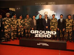 'ग्राउंड जीरो' फिल्म का कश्मीर में हुआ ऐतिहासिक प्रीमियर, BSF जवानों के साथ टीम ने किया रेड कार्पेट पर वॉक! 'ग्राउंड जीरो' फिल्म का कश्मीर में हुआ ऐतिहासिक प्रीमियर, BSF जवानों के साथ टीम ने किया रेड कार्पेट पर वॉक!