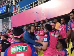 Rajasthan Royals Fans Fight Among Themselves During IPL 2025 Match, Police Intervenes - Video