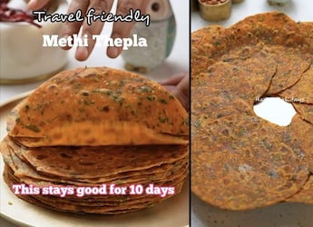 Can't Travel Without Snacks? Content Creator Shares Methi Thepla Recipe That Lasts For Days Can't Travel Without Snacks? Content Creator Shares Methi Thepla Recipe That Lasts For Days