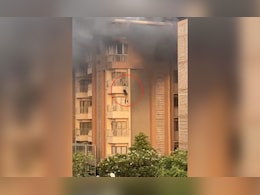 Video: Woman Jumps Off 5th Floor Of Ahmedabad Building To Escape Fire Video: Woman Jumps Off 5th Floor Of Ahmedabad Building To Escape Fire