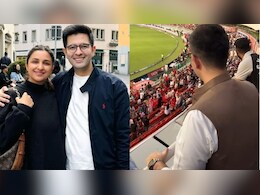 The Crowd Chants "Jiju" As Raghav Chadha Attends RCB vs PBKS Match. Parineeti Chopra's Reaction The Crowd Chants "Jiju" As Raghav Chadha Attends RCB vs PBKS Match. Parineeti Chopra's Reaction