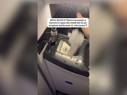 How To Throw Trash Efficiently In Airplane Washroom: Travel Vlogger Shares Hack How To Throw Trash Efficiently In Airplane Washroom: Travel Vlogger Shares Hack