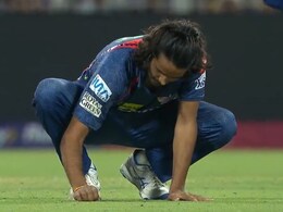 LSG Star Digvesh Rathi, Fined By BCCI, Repeats Controversial Celebration Once Again - Video