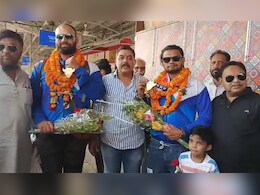 पावरलिफ्टिंग इंटरनेशनल चैंपियनशिप में भारत के दो खिलाड़ियों ने जीता गोल्ड, दुबई से घर लौटे तो जमकर हुआ स्वागत