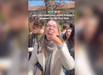 Watch: Students In Budapest Try Pani Puri For First Time. Their Reactions Are Pure Gold Watch: Students In Budapest Try Pani Puri For First Time. Their Reactions Are Pure Gold