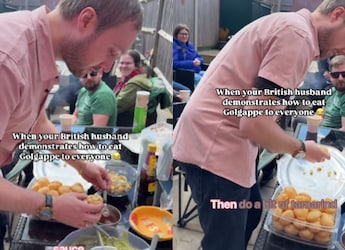 Viral Video: British Man Shows Friends How To Eat Golgappas, Internet Applauds Viral Video: British Man Shows Friends How To Eat Golgappas, Internet Applauds