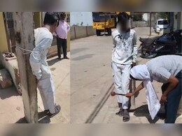 विदिशा में एक लड़के को तालिबानी सजा, लोगों ने खंभे से बांधकर पीटा, फिर पुलिस को सौंपा