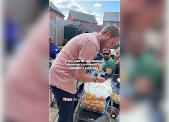 Watch: British Husband Shows How To Make Perfect Gol Gappas, Internet Calls Him  Watch: British Husband Shows How To Make Perfect Gol Gappas, Internet Calls Him