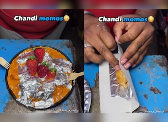 Viral Video Showing Making Of Chandi And Strawberry Momos Gets Over 3 Million Views Viral Video Showing Making Of Chandi And Strawberry Momos Gets Over 3 Million Views