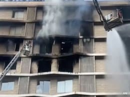50 Rescued After Huge Fire Breaks Out At Residential Tower In Gujarat's Surat 50 Rescued After Huge Fire Breaks Out At Residential Tower In Gujarat's Surat