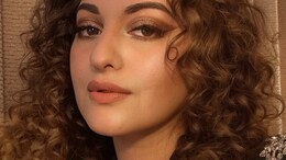 Sonakshi Sinha In A Dewy Base And Curly Hair Is An Ideal Beauty Look For A Cocktail Night