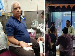 Rajasthan: SBI के ATM से पैसे निकालने गए बुजुर्ग को लगा जोरदार करंट, उंगलियों में आए 4 टांके Rajasthan: SBI के ATM से पैसे निकालने गए बुजुर्ग को लगा जोरदार करंट, उंगलियों में आए 4 टांके