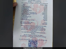 Unique Wedding Menu Lists Calorie Count Of Dishes, Internet Users Praise Creativity