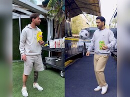 Watch: MS Dhoni's 'Ultimate Collab' With Lionel Messi Breaks The Internet