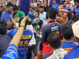 Ugly Brawl Breaks Out Between IPL Fans During DC vs MI Match In Delhi. Security Official Intervene Ugly Brawl Breaks Out Between IPL Fans During DC vs MI Match In Delhi. Security Official Intervene