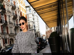 Mouni Roy's "April In Motion" Is Complete With A Frilled Lavender Dress And Marl Grey Jumper Mouni Roy's "April In Motion" Is Complete With A Frilled Lavender Dress And Marl Grey Jumper