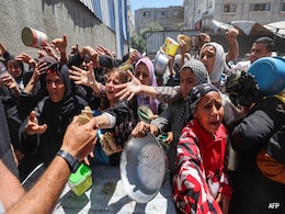 "We Will Die Of Hunger": Gazans Scramble For Food, Run To Community Kitchens "We Will Die Of Hunger": Gazans Scramble For Food, Run To Community Kitchens