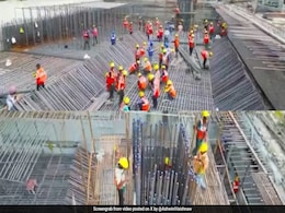 "Mumbai's Bullet Train Station Taking Shape 100 Feet Ground": Minister "Mumbai's Bullet Train Station Taking Shape 100 Feet Ground": Minister
