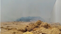 झुंझुनूं: केटीए पॉवर बायोमास प्लांट में लगी भीषण आग, काबू पाने में जुटी दमकल की कई गाड़ियां
