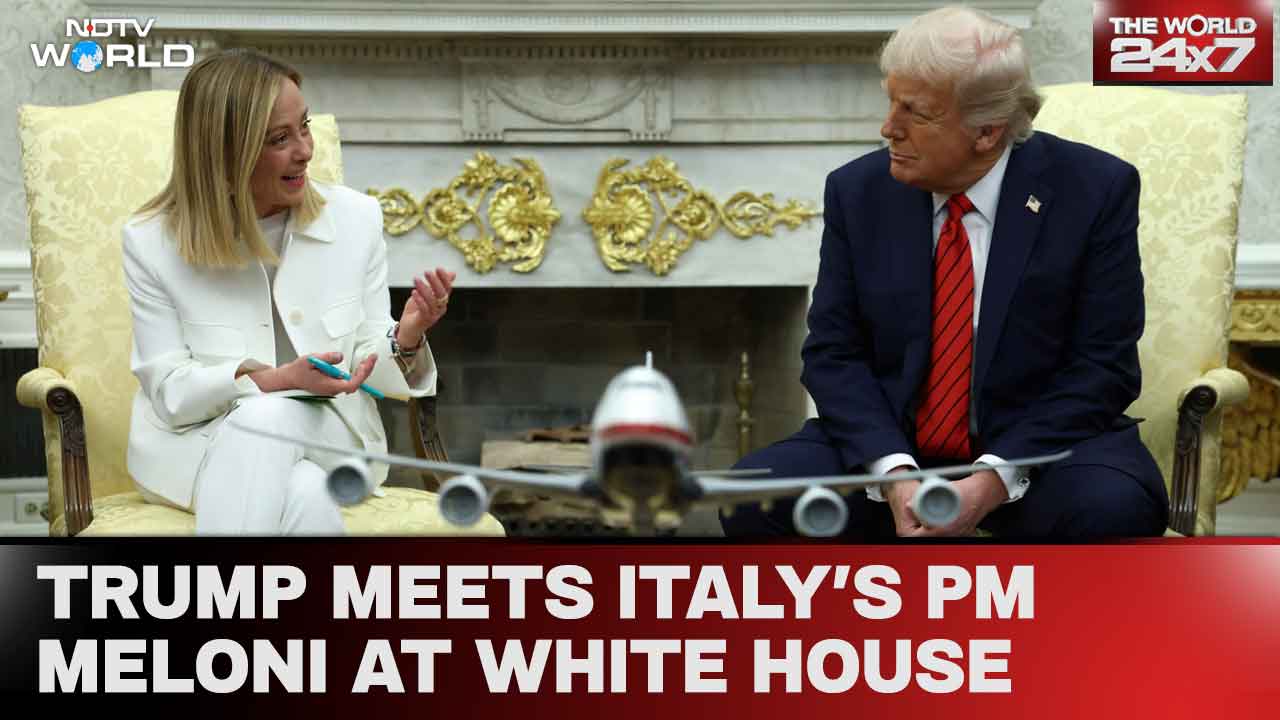 Trump Says 'No Rush' To End Tariffs On European Union In Meet With Meloni